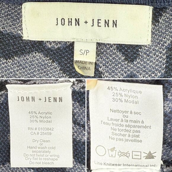 JOHN + JENN Small Leopard print Knit sweater dress Flare Sleeves - Picture 7 of 16